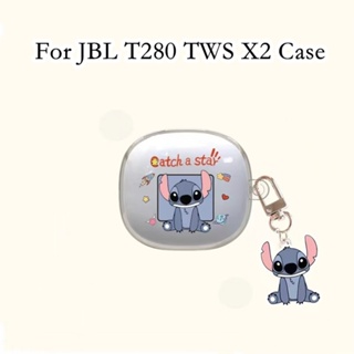 【จัดส่งด่วน】เคสหูฟัง แบบนิ่ม ลายการ์ตูน สําหรับ JBL T280 TWS X2 JBL T280 TWS X2