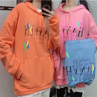 1179 loose casual hooded sweatshirt Womens loose Korean version of ins trend salt students all-match sweater hoodie