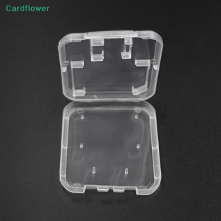 &lt;Cardflower&gt; กล่องเคสพลาสติกใส สําหรับใส่เมมโมรี่การ์ด Micro SD TF 10 ชิ้น