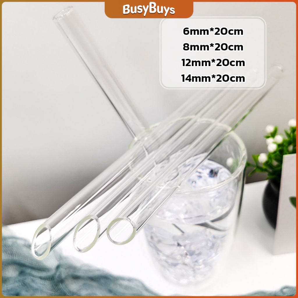 b-b-หลอดดูดน้ำ-แบบแก้วใส-ปลายเฉียง-ใช้ดื่มชานม-ชาไข่มุข-ความยาว-20-cm-glass-straw