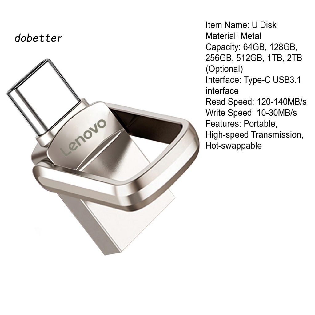 lt-dobetter-gt-แฟลชไดรฟ์-usb-type-c-usb31-โลหะ-น้ําหนักเบา-อุปกรณ์เสริม-สําหรับโทรศัพท์มือถือ-lenovo