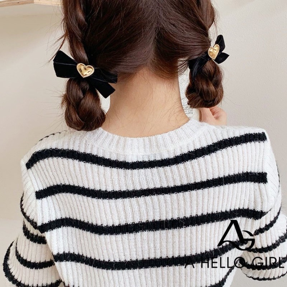 a-hello-girl-กิ๊บติดผมกํามะหยี่พร้อมเครื่องประดับตกแต่งโบว์วินเทจสําหรับผู้หญิงสวัสดีสาว