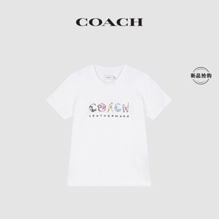 ❍COACH/Coach ladies cat T-shirt fresh and versatile_02