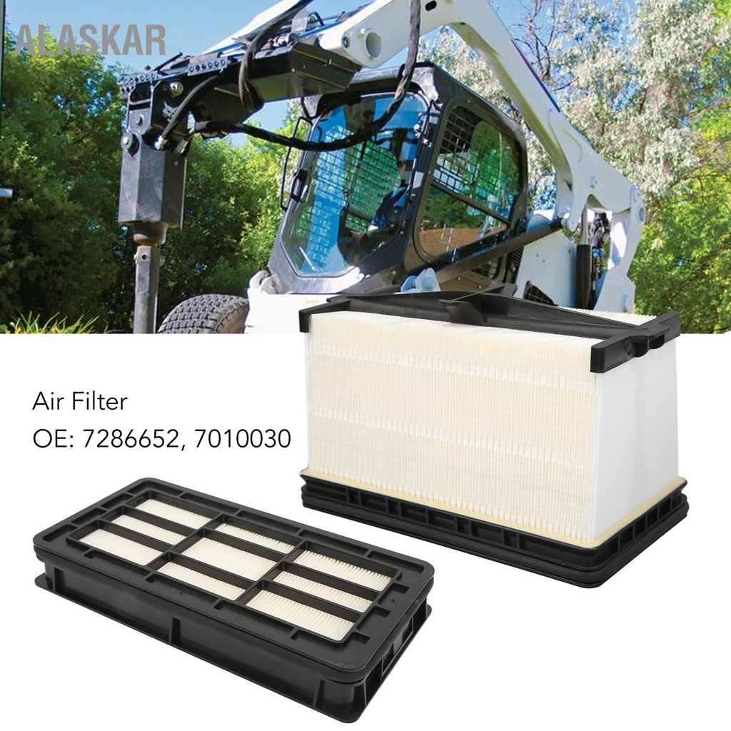 alaskar-2pcs-air-filter-7286652-ประสิทธิภาพสูงสำหรับ-bobcat-loaders-a770-s740-s750-s770-s850