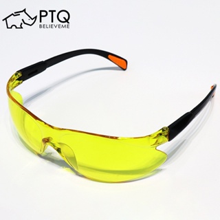 แว่นตา PC ป้องกันลม ป้องกันน้ํากระเซ็น ป้องกันการกระแทก เหมาะกับใส่ขี่จักรยานกลางแจ้ง สําหรับผู้ชาย และผู้หญิง PTQ