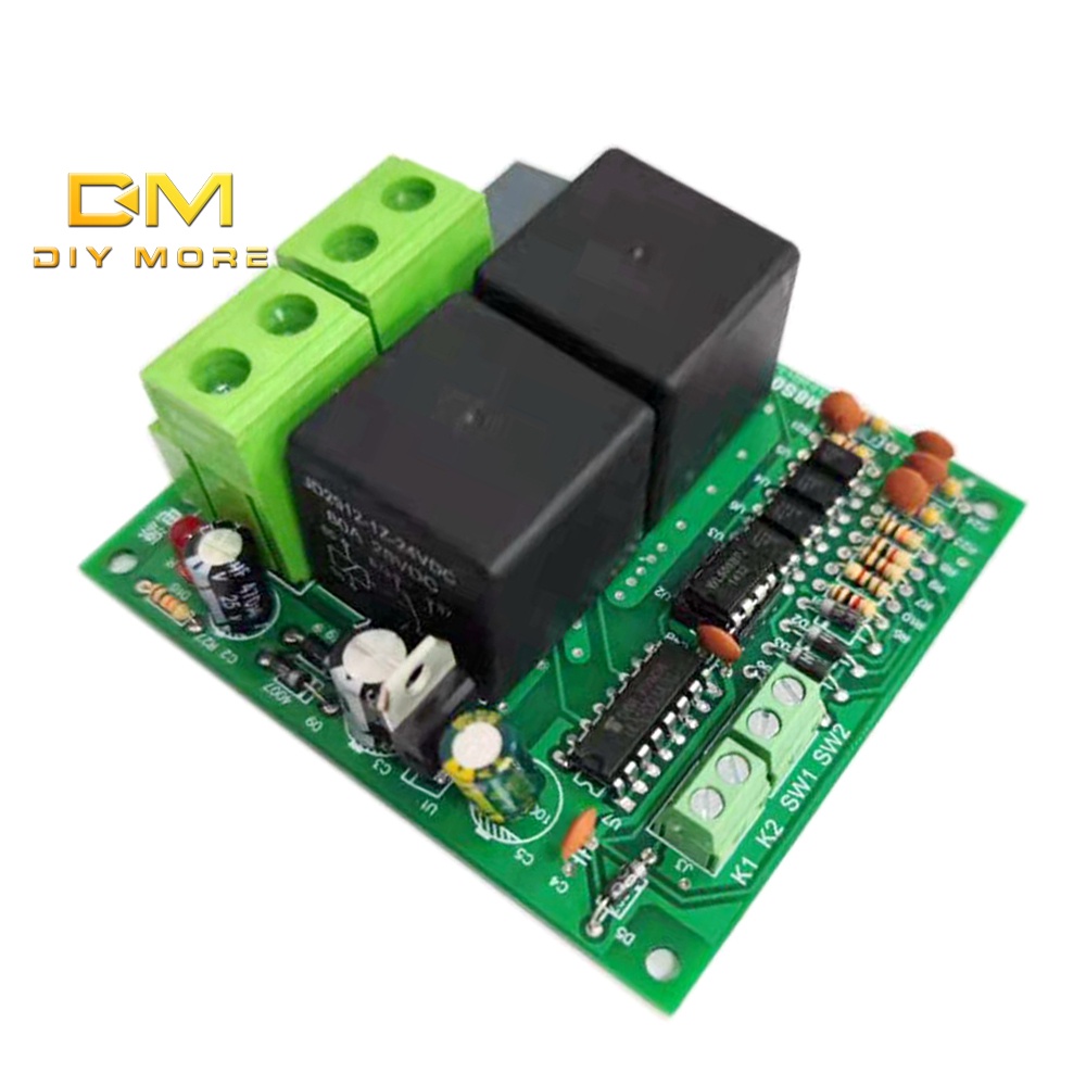 diymore-dc-12v-24v-80a-บอร์ดควบคุมมอเตอร์-เดินหน้า-ถอยหลัง-โมดูลวงจรตั้งเวลารีเลย์สองตัว