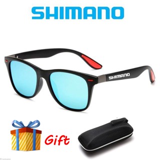 Shimano แว่นตากันแดด แว่นโพลาไรซ์ UV400 สําหรับขี่จักรยาน เดินป่า ตกปลา กีฬากลางแจ้ง แว่นยิงปลา แว่นกันแดดผู้ชาย