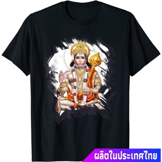 【ใหม่】เสื้อยืดcalandfashionประเทศไทย หนุมาน พระพุทธเจ้า เทพเจ้าลิง Hanuman Hindu God Design T-Shirt คอกลม แฟชั่น  ผ้าฝ้า