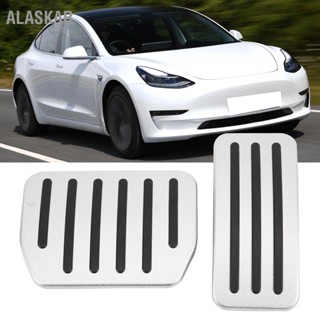 ALASKAR เบรคคันเร่งเหยียบอลูมิเนียมอัลลอยด์รถอุปกรณ์เสริมสำหรับ Tesla รุ่น 3 / Y