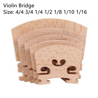 1PCS Violin Bridge Maple Full Size 4/4,3/4,1/4,1/2,1/8,1/10,1/16 Hot Sale