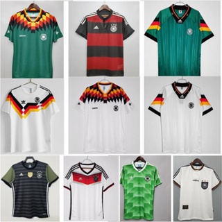 เสื้อกีฬาแขนสั้น ลายทีมชาติฟุตบอลเยอรมนี 1990 1992 1994 2014 ชุดเหย้า สไตล์วินเทจ เรโทร คลาสสิก