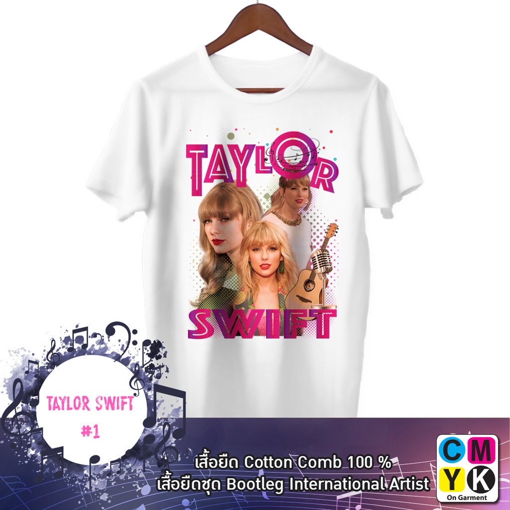 ใหม่-ลายน่ารัก-เสื้อยืดเทเลอร์-สวิฟ-taylor-swift-เสื้อทัวร์-bootleg-เสื้อขาว-เสื้อดำ-นักร้อง-เสื้อคอกลม