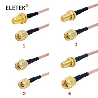 สายเคเบิลเชื่อมต่อ RG316 SMA เป็น SMA RF โคแอกเชียลจัมเปอร์ พิกเทล 10 ซม. สําหรับเสาอากาศวิทยุ Wifi 4G 2 ชิ้น