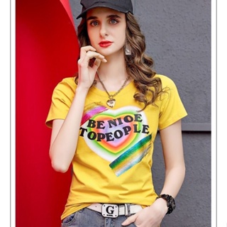 [Fashion Recommendation] เสื้อยืดแขนสั้น พิมพ์ลาย สไตล์ยุโรป แฟชั่นฤดูร้อน สําหรับผู้หญิง