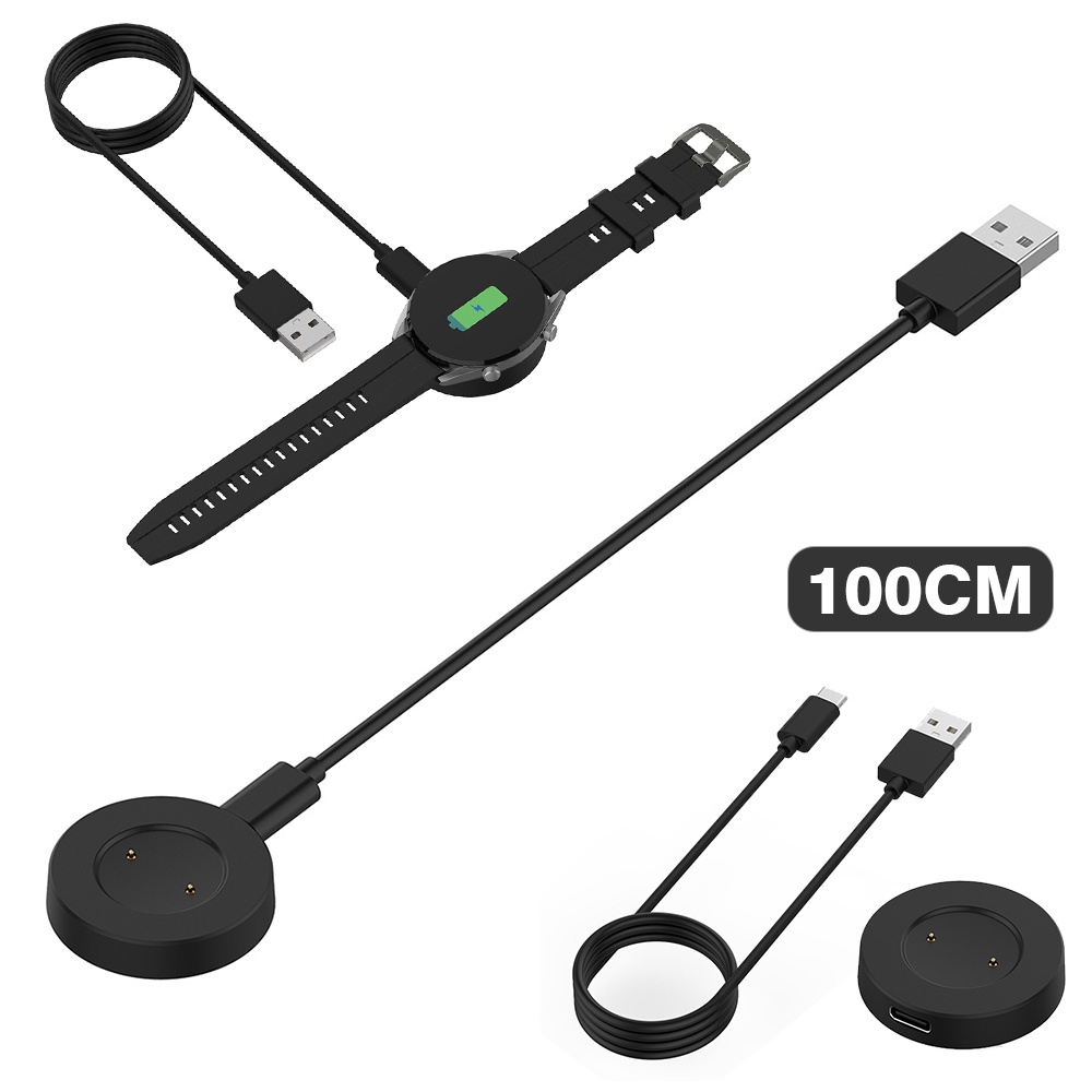 Chargeur USB-C Pour Montre Huawei/Honor | Station De Charge Magnétique | Noir | Compatible GT/GT2/Magic