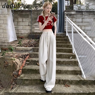 DaDulove💕 New American Ins High Street Hip Hop Jeans Niche High Waist Loose Wide Leg Pants Large Size Trousers