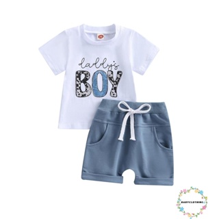 Babyclothes- ชุดเสื้อแขนสั้น พิมพ์ลายเสือดาว และกางเกงขาสั้น แฟชั่นฤดูร้อน สําหรับเด็กผู้ชาย 2 ชิ้น