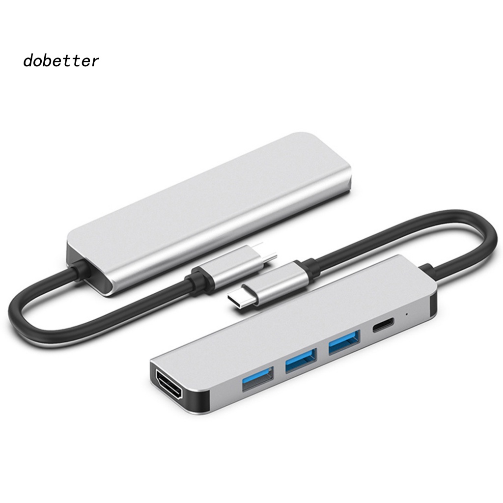 lt-dobetter-gt-5-in-1-อะแดปเตอร์ฮับ-type-c-เป็น-hdmi-usb-30-ความเร็วสูง-4k-สําหรับคอมพิวเตอร์