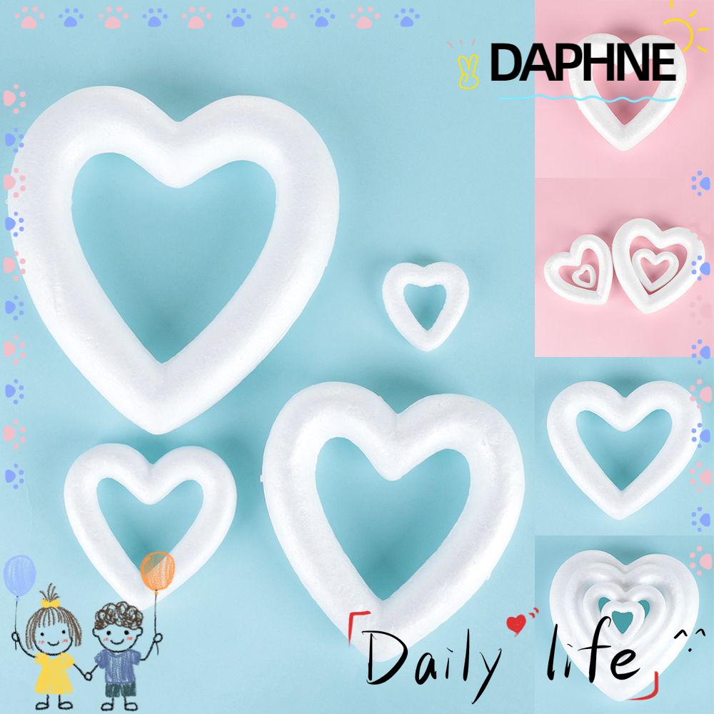 daphne-แม่พิมพ์โฟมรูปหัวใจสีขาวสําหรับตกแต่งงานปาร์ตี้