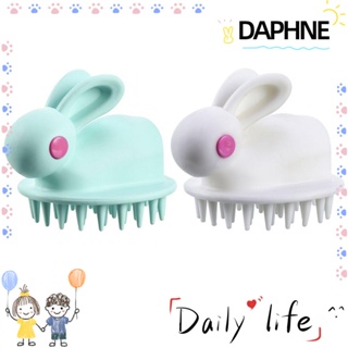Daphne แปรงหวีผมซิลิโคนรูปกระต่ายน่ารักสําหรับอาบน้ําสระผม