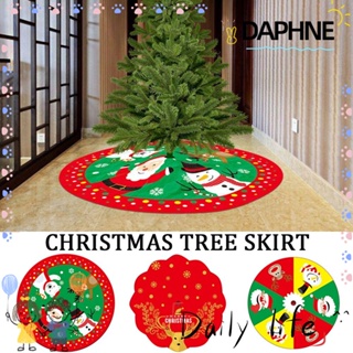 Daphne ผ้าห่มกระโปรง ลายต้นคริสต์มาส สําหรับตกแต่งบ้าน ปาร์ตี้คริสต์มาส