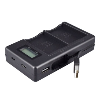 LCD Smart CD-EN-EL14-C Display USB Charger 5V Camera Battery Fast Dual Charge