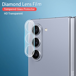 ฟิล์มกระจกนิรภัยกันรอยเลนส์กล้อง 3D แบบใส สําหรับ Samsung Galaxy Z Fold5 Fold 5 ZFold5 2023