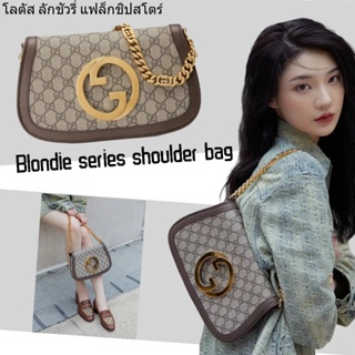 กุชชี่ Gucci/Blondie series กระเป๋าสะพายไหล่/กระเป๋าผู้หญิง/ใหม่