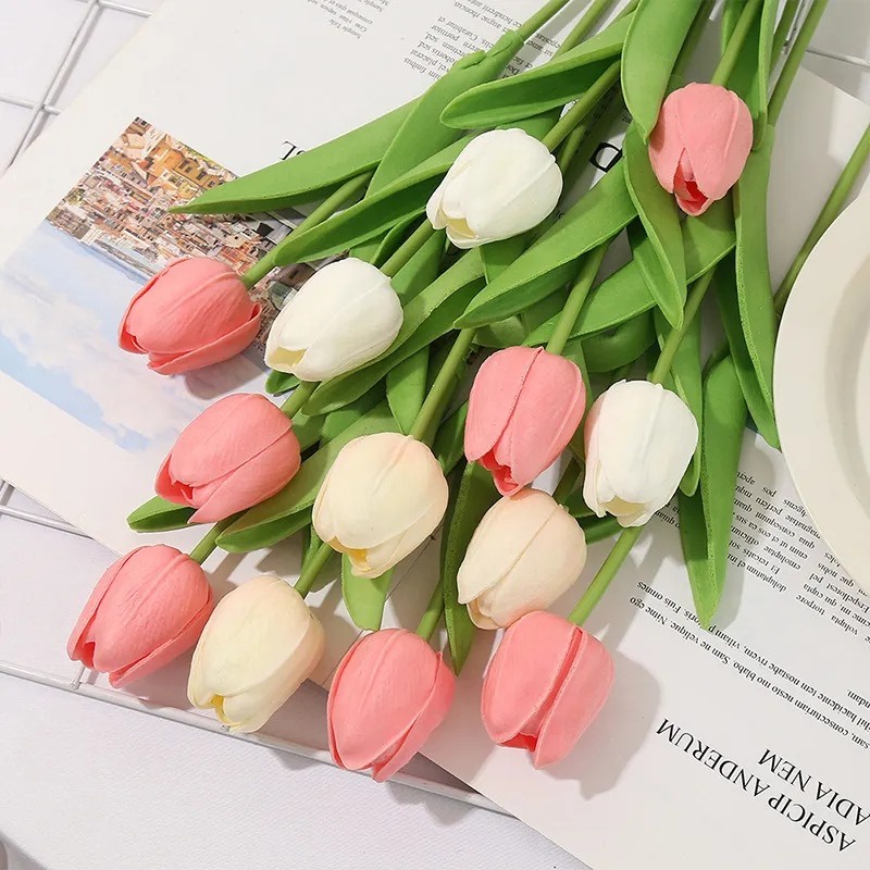 ช่อดอกทิวลิปประดิษฐ์-สําหรับตกแต่งบ้าน-งานแต่งงาน-วันวาเลนไทน์-1-ชิ้น