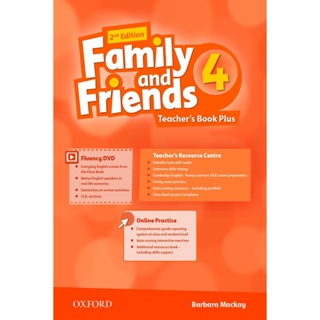 Bundanjai (หนังสือเรียนภาษาอังกฤษ Oxford) Family and Friends 2nd ED 4 : Teachers Book Plus (P)