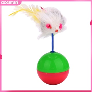 Ccooamani|  ของเล่นลูกบอลพลาสติก ขนาดเล็ก สําหรับฝึกสัตว์เลี้ยง แมว ลูกแมว