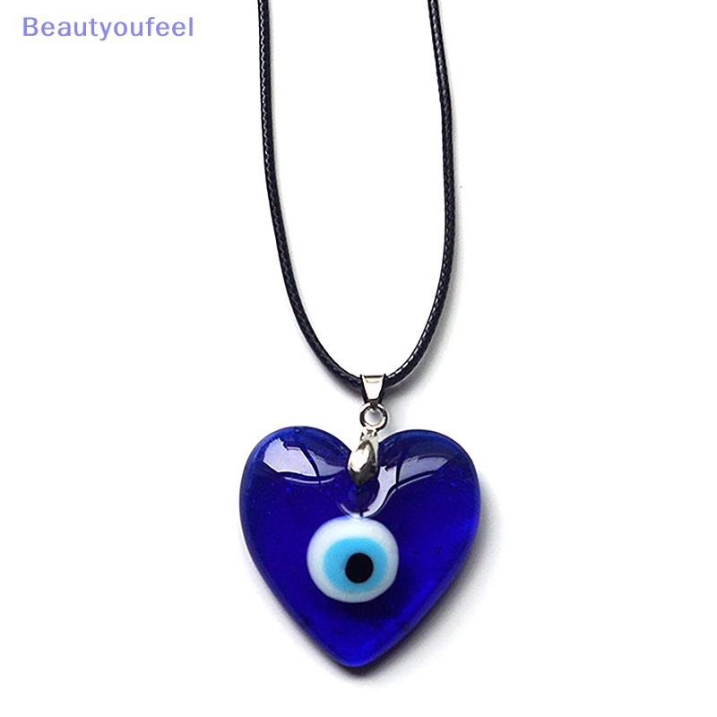 beautyoufeel-เครื่องประดับ-จี้รูปตาชั่วร้าย-รูปหัวใจ-สีฟ้า-เหมาะกับของขวัญ-แฟชั่นสร้างสรรค์-สําหรับผู้ชาย-และผู้หญิง