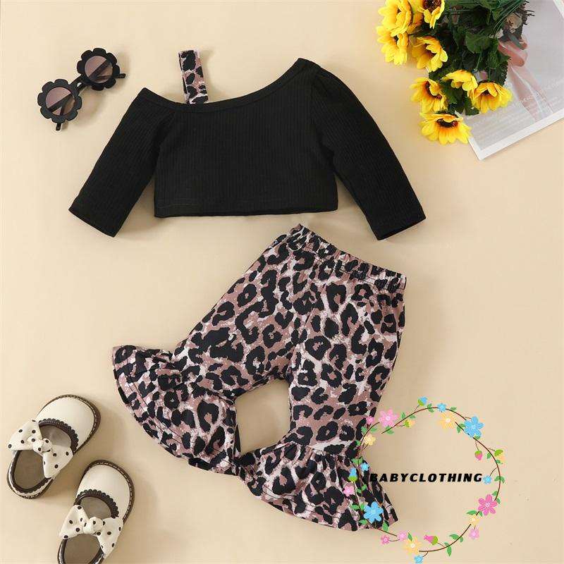 babyclothes-ชุดเสื้อแขนยาว-เปิดไหล่-ลายเสือดาว-พร้อมกระดิ่ง-ลายเสือดาว-แฟชั่นฤดูร้อน-สําหรับเด็กผู้หญิง-2-ชิ้น