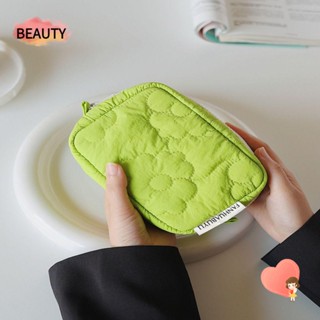 Beauty กระเป๋าถือ ผ้าฝ้ายผสม ลายดอกไม้ 4 สี ใส่สบาย สีแคนดี้ สําหรับเด็กผู้หญิง