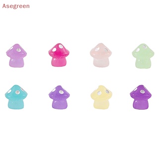 [Asegreen] ของเล่นเห็ดเรืองแสง ขนาดเล็ก สําหรับตกแต่งบ้านตุ๊กตา 2 5 ชิ้น