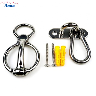 【Anna】Stainless steel Horse RopeTie Ring Rope Release Device Equestrian Accessories