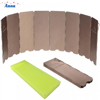 【Anna】10 Plates Aluminum Alloy Wind Shield for Outdoor Cooking Stove Wind Block