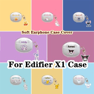 【พร้อมส่ง】เคสหูฟังนิ่ม แบบใส ลายการ์ตูนกระต่าย ดาว สําหรับ Edifier X1 X1