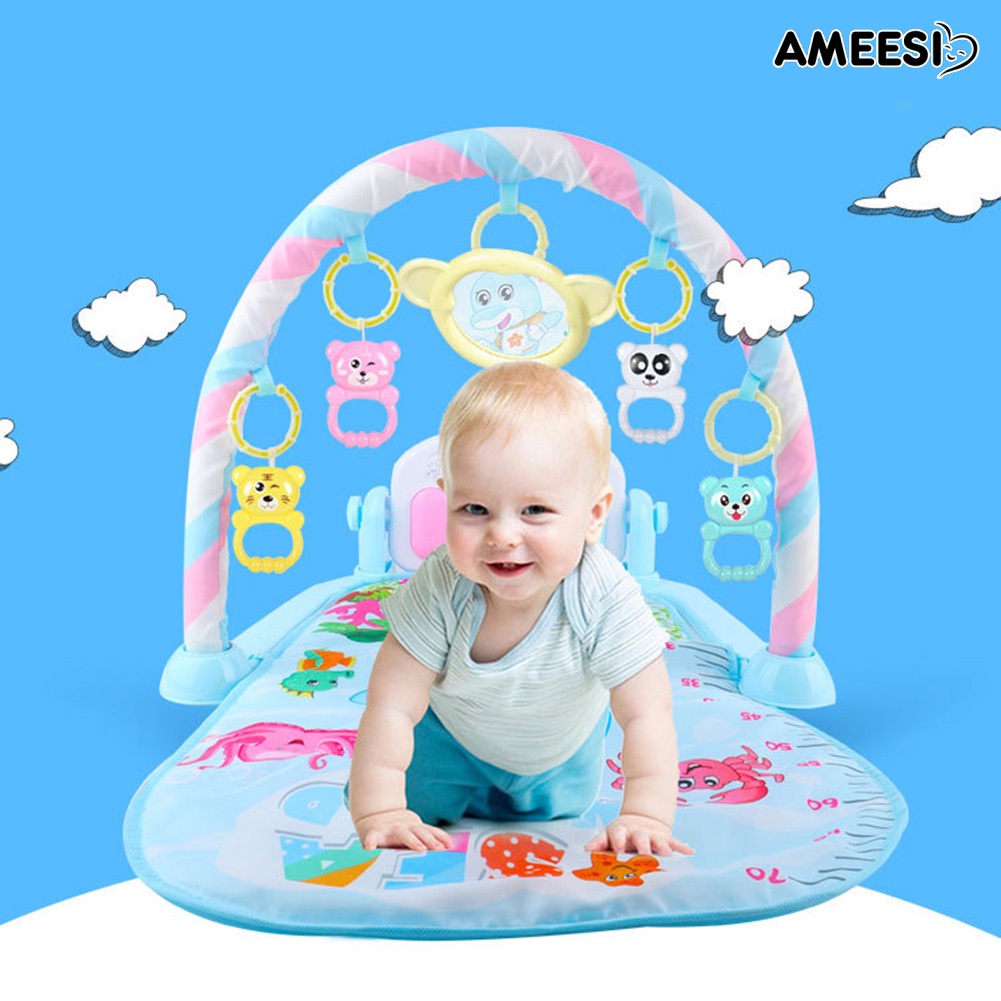 ameesi-เปียโนเด็กทารก-เปียโนเล่น-เบาะยิม-ผ้าห่มฟิตเนส-เพาะกาย-กรอบ