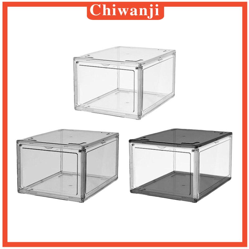 chiwanji-กล่องรองเท้าผ้าใบ-ปิดตู้รองเท้า-สําหรับผู้ชาย-ผู้หญิง-โรงรถ