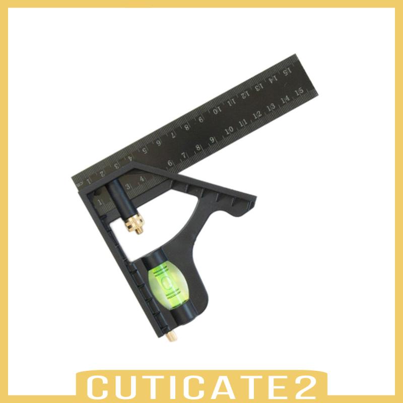 cuticate2-เครื่องวัดระดับไม้โปรแทรกเตอร์-ทรงสี่เหลี่ยม-ปรับได้-พร้อมเกจวัดระดับฟองอากาศ-สําหรับช่างไม้
