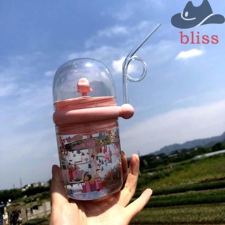 Bliss ขวดน้ํา พร้อมหลอดดูด ลายการ์ตูน สําหรับเด็กผู้ชาย 250 มล.