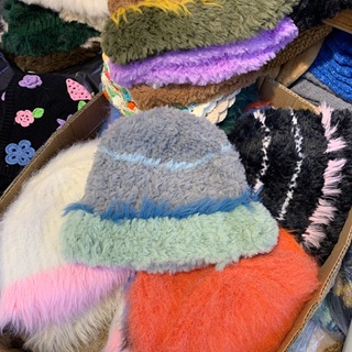 Daigou Dongdaemun หมวกผ้าขนสัตว์ถัก แต่งหูกระต่าย ให้ความอบอุ่น แฟชั่นฤดูใบไม้ร่วง ฤดูหนาว สไตล์เกาหลี
