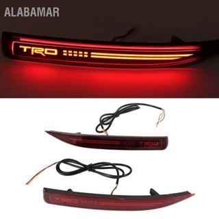 ALABAMAR 2 ชิ้นไฟกันชนหลัง LED ซ้ายขวามัลติฟังก์ชั่น 12V ไฟท้ายไฟเบรกเปลี่ยนสำหรับ Corolla Altis 2019-2020