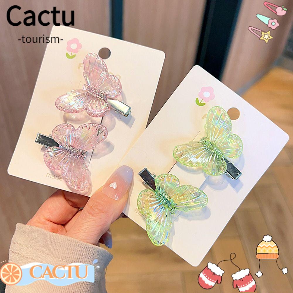 cactu-กิ๊บติดผม-รูปผีเสื้อ-สีชมพู-สุ่มสี-สําหรับผู้หญิง-6-คู่