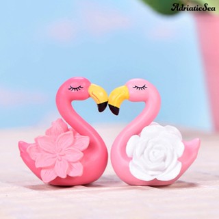 [ADS]❃ตุ๊กตานกฟลามิงโก้ ขนาดเล็ก สําหรับตกแต่งบ้าน คาเฟ่ 2 ชิ้น