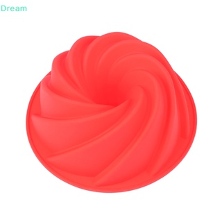 &lt;Dream&gt; แม่พิมพ์ซิลิโคน รูปเกลียว 3D ขนาดใหญ่ สําหรับทําเค้กเบเกอรี่ 1 ชิ้น