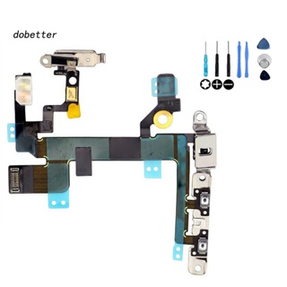 &lt;Dobetter&gt; สายเคเบิลปุ่มปรับระดับเสียง พร้อมตัวยึด แบบเปลี่ยน สําหรับ iPhone SE