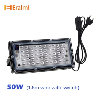 Eralml โคมไฟ UV LED กันน้ํา IP65 395-400nm สีดํา สําหรับตกแต่งเวที ฮาโลวีน