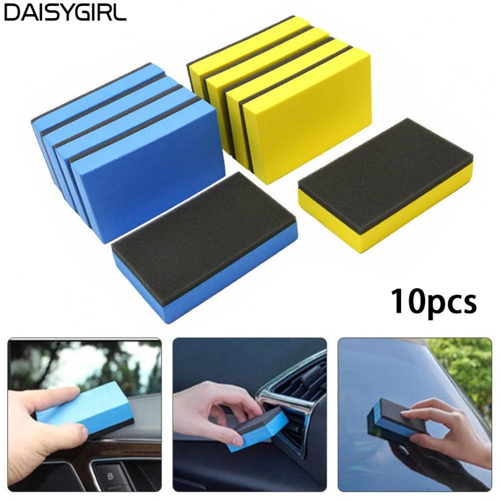 daisyg-polishing-sponge-10pcs-8-4-1-8cm-car-glass-wax-coat-applicator-brand-new